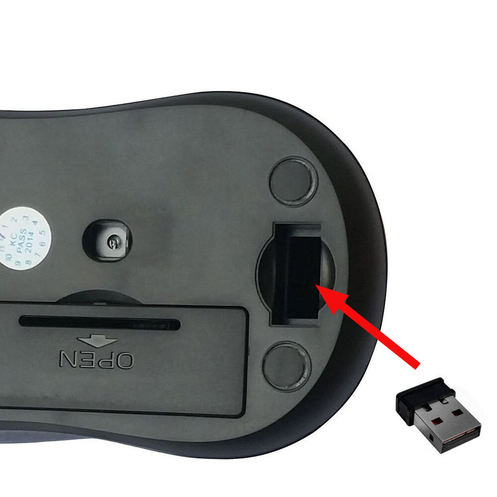 2.4GHz Wireless Optical Mouse with USB Receiver