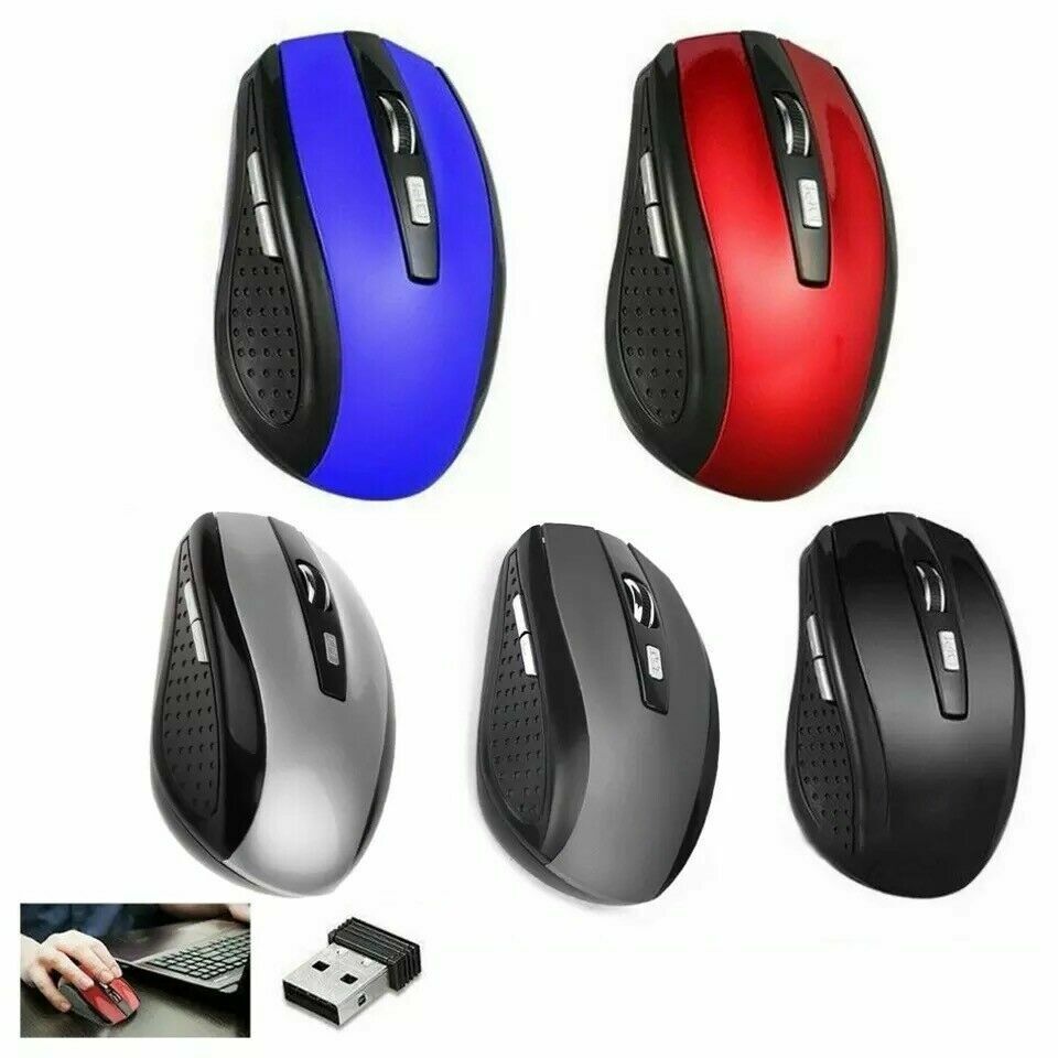 2.4GHz Wireless Optical Mouse with USB Receiver