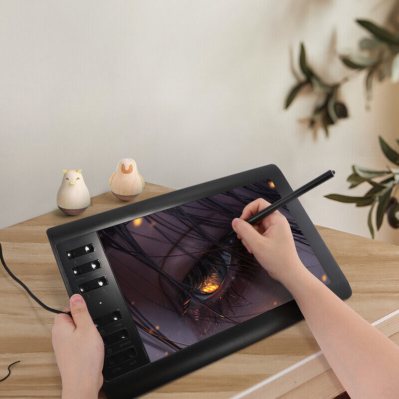 10x6 inch HD Graphics Tablet with Battery-free Pen