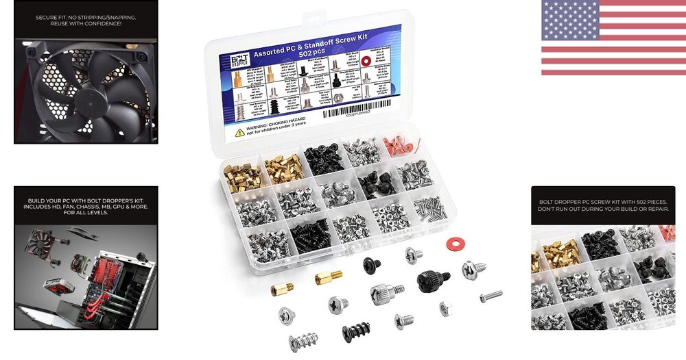 All-Inclusive Computer Screw Kit - Secure and Universal for DIY Enthusiasts
