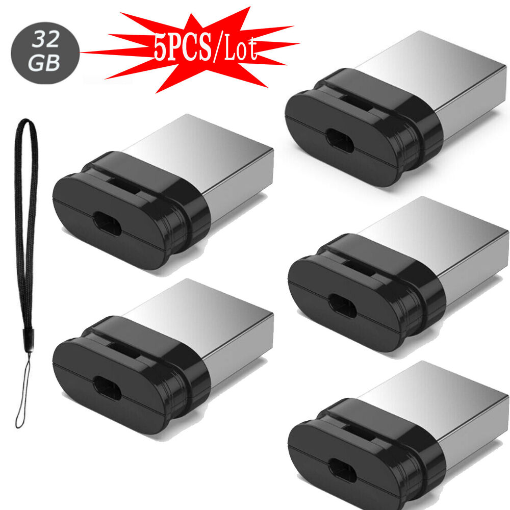 High-Capacity Mini USB 2.0 Flash Drive - 32GB/64GB
