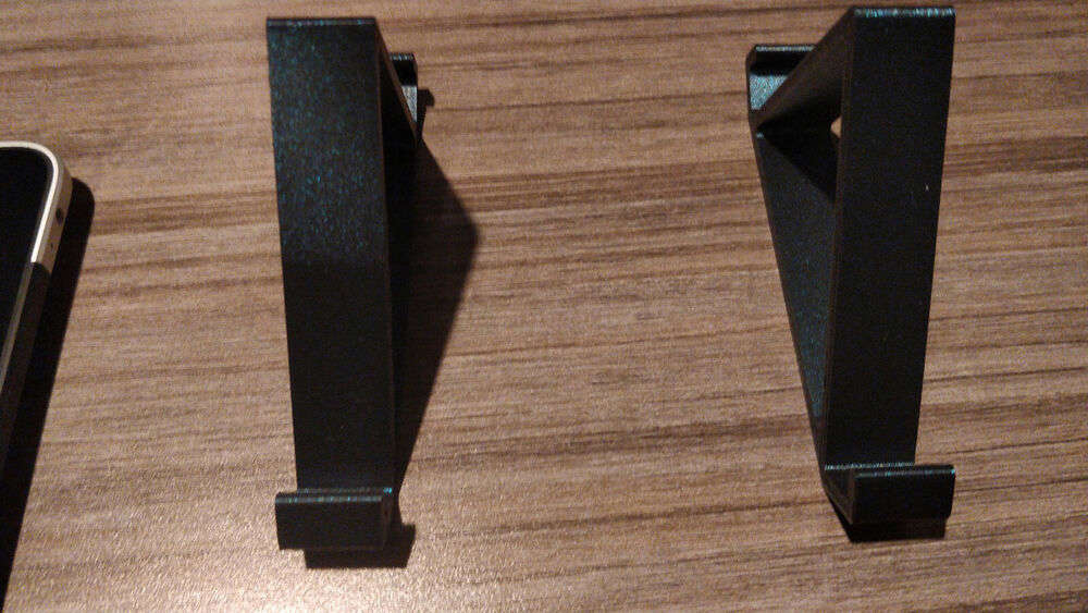 Dual Portable Monitor/Device Stands in Burnt Titanium