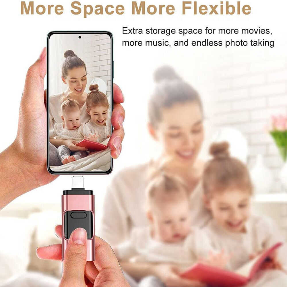 4in1 USB 3.0 Flash Drive - High Capacity Storage for Multiple Devices