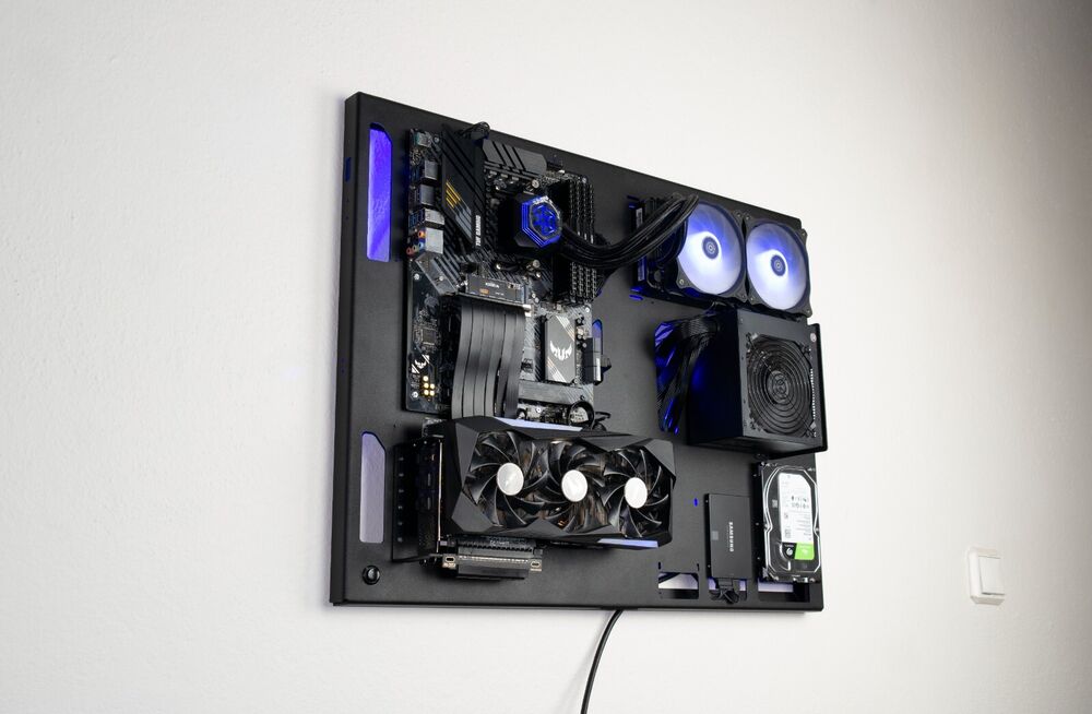 Space-Saving Wall Computer Case