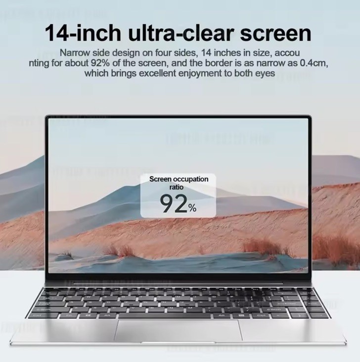 Gaming Laptop with 16GB RAM, 2TB SSD, Intel N3700, 1920x1080 Display