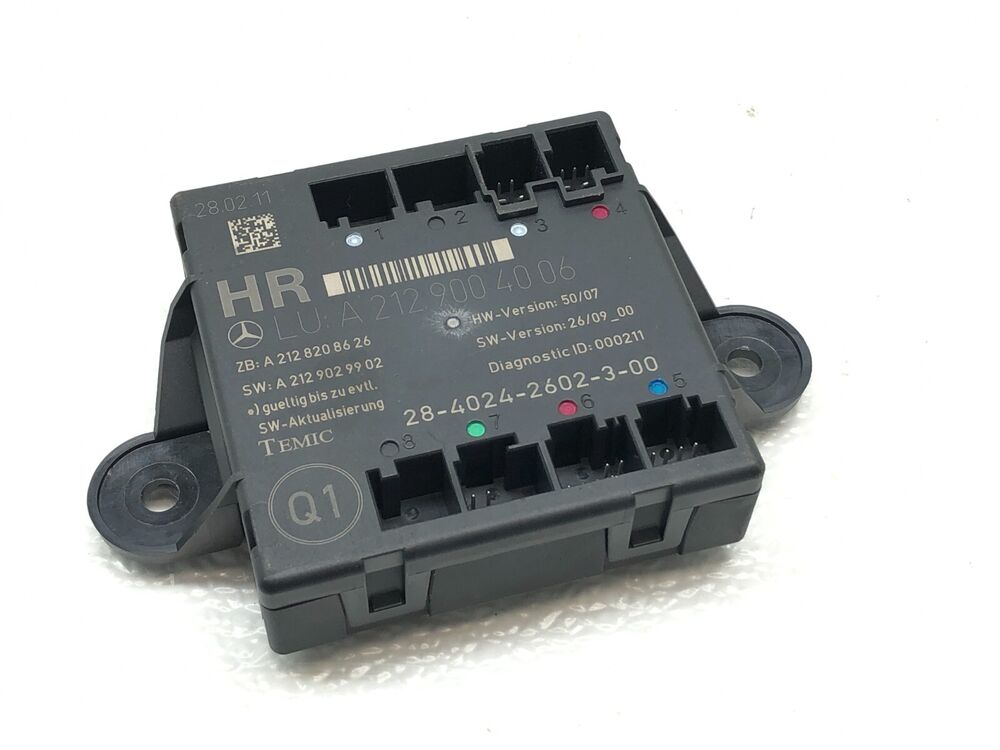 2010-2013 Mercedes Benz E550 Right Passenger Rear Door Control Module OEM