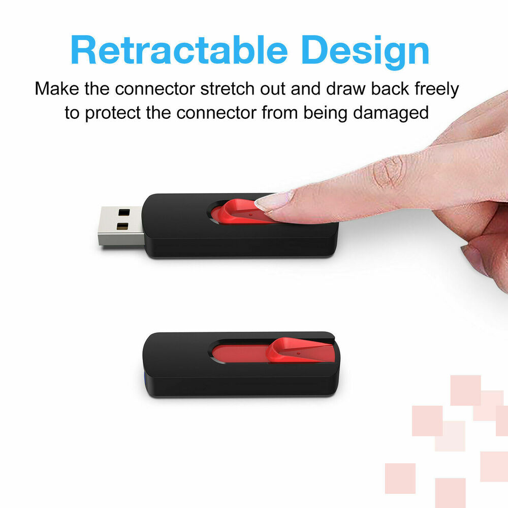 1/5/10 Pack USB 2.0 Flash Drives - High-Capacity Thumb Drives