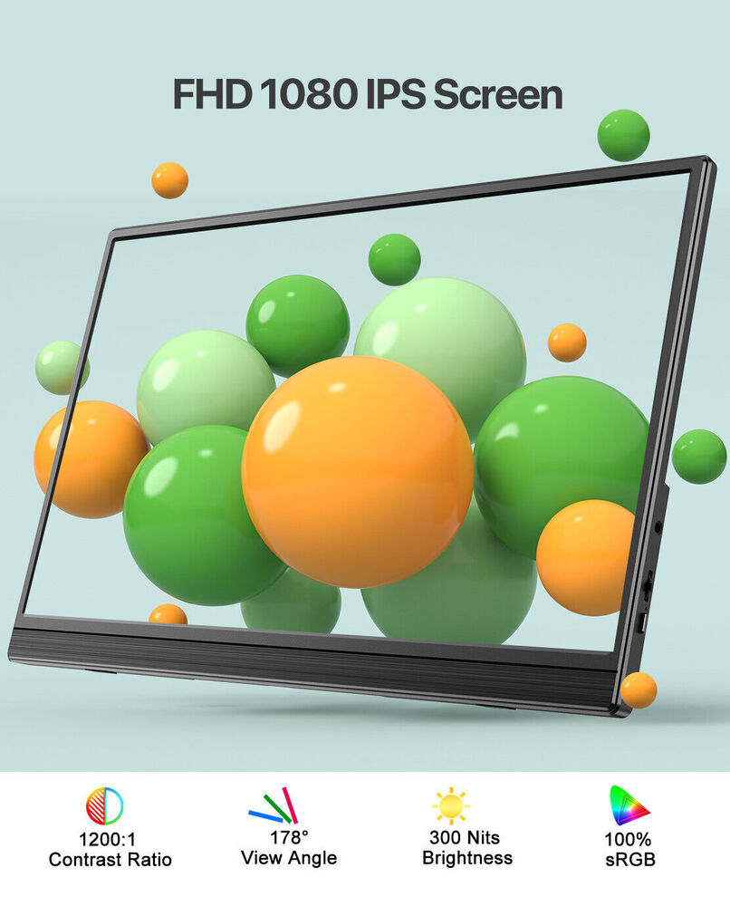 UPERFECT 15.6" Full HD Portable Gaming Monitor with FreeSync