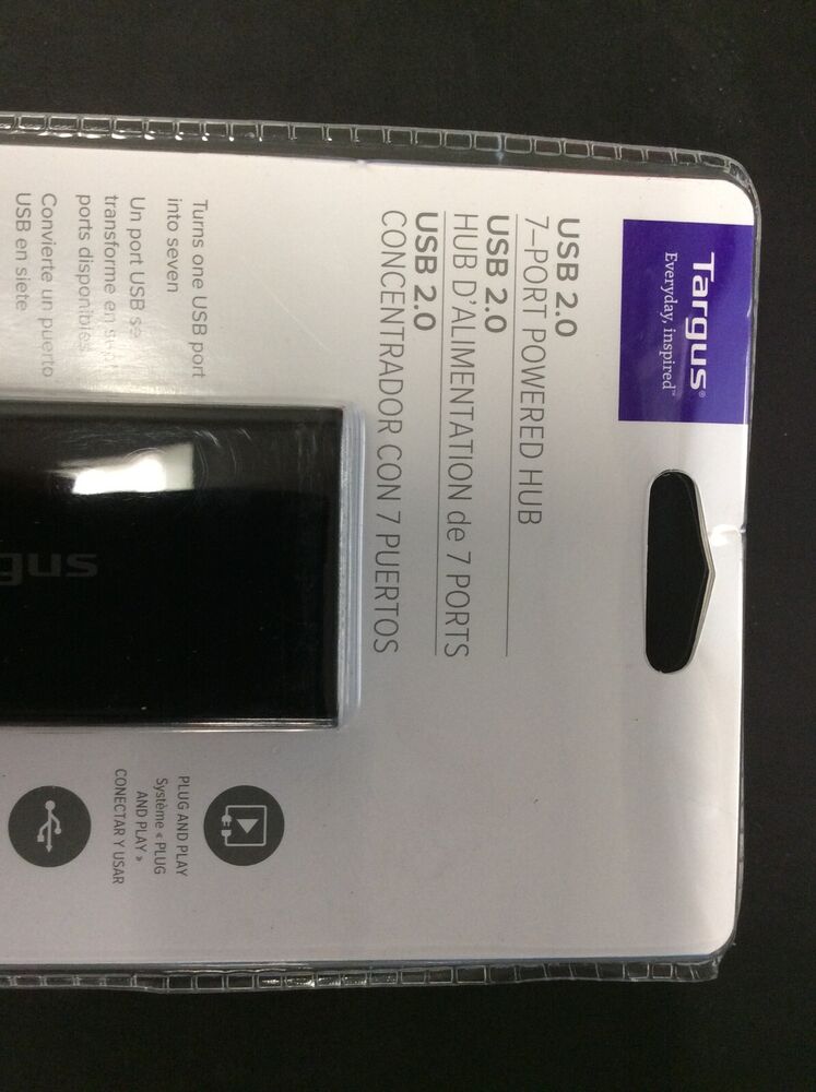TARGUS USB 2.0 7-Port Powered Hub ACH215 - High-Speed Data Transfer Hub