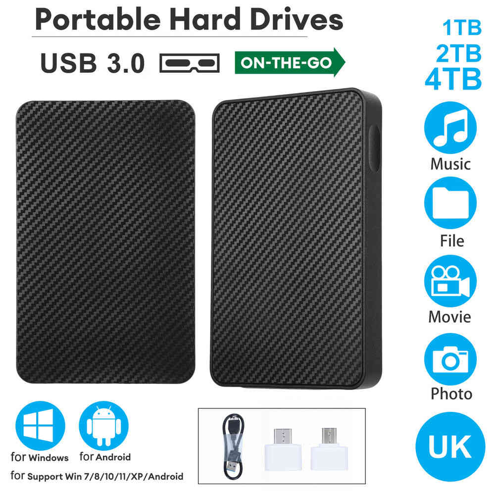 Portable 2.5-Inch SATA Hard Disk Drive with USB 3.0 for Data Storage
