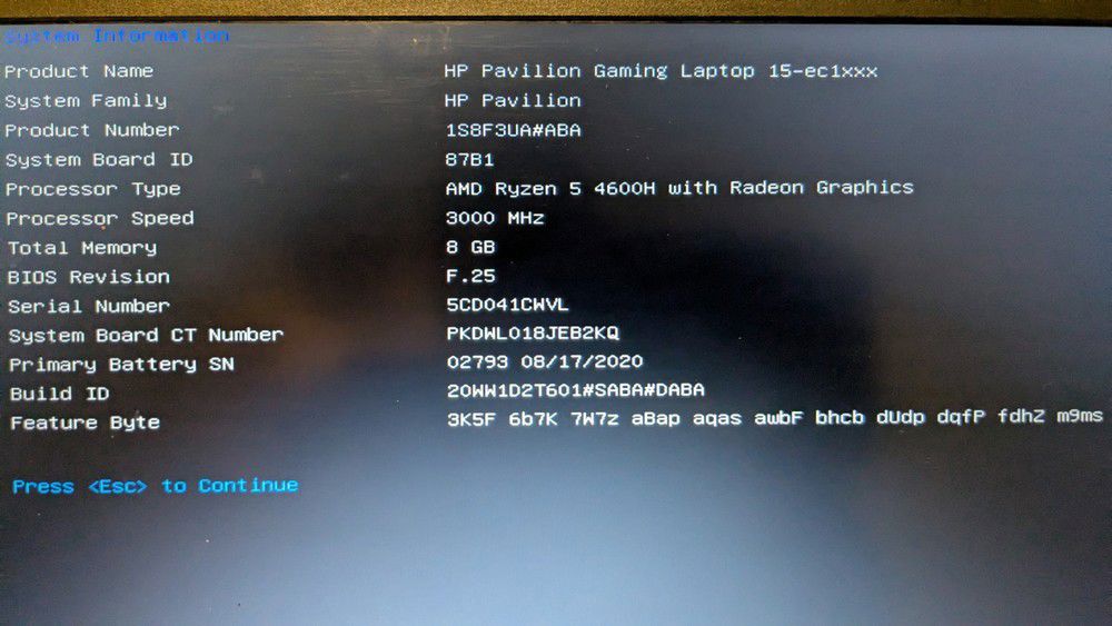 HP Pavilion Gaming Laptop 15-ec1xxx with GeForce GTX 4600H