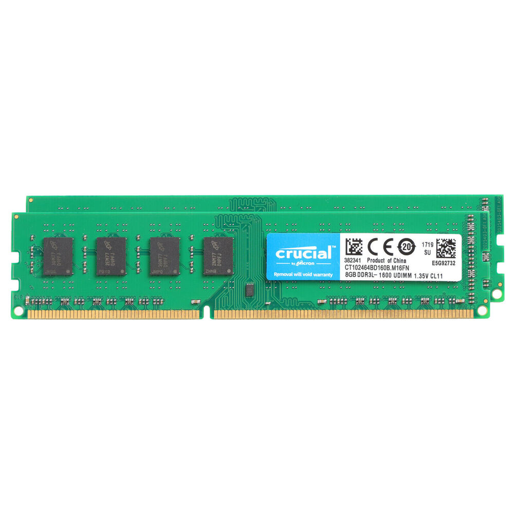 Crucial 16GB DDR3L 1600MHz Desktop RAM Kit