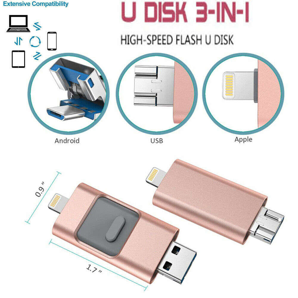 4in1 USB 3.0 Flash Drive - High Capacity Storage for Multiple Devices