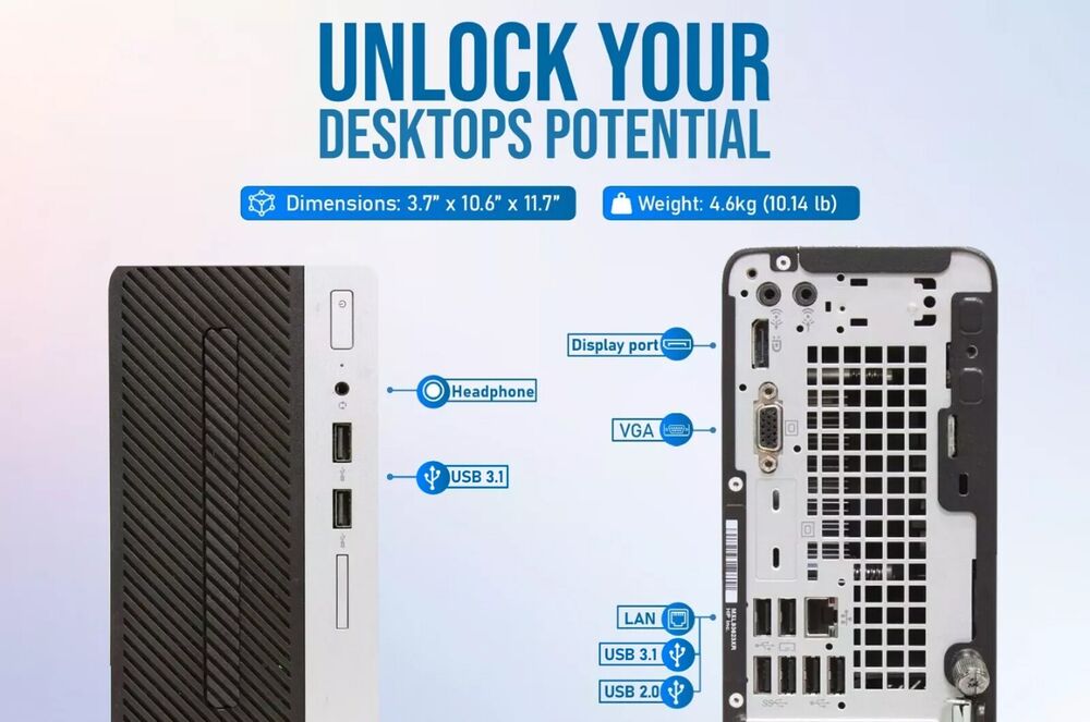 HP ProDesk 400 G6 SFF Business Desktop PC