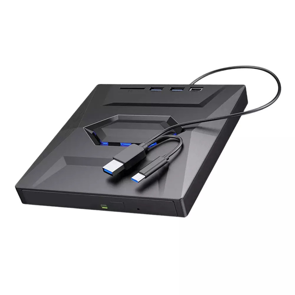 High-Speed External CD/DVD Drive with USB 3.0 for Windows PCs