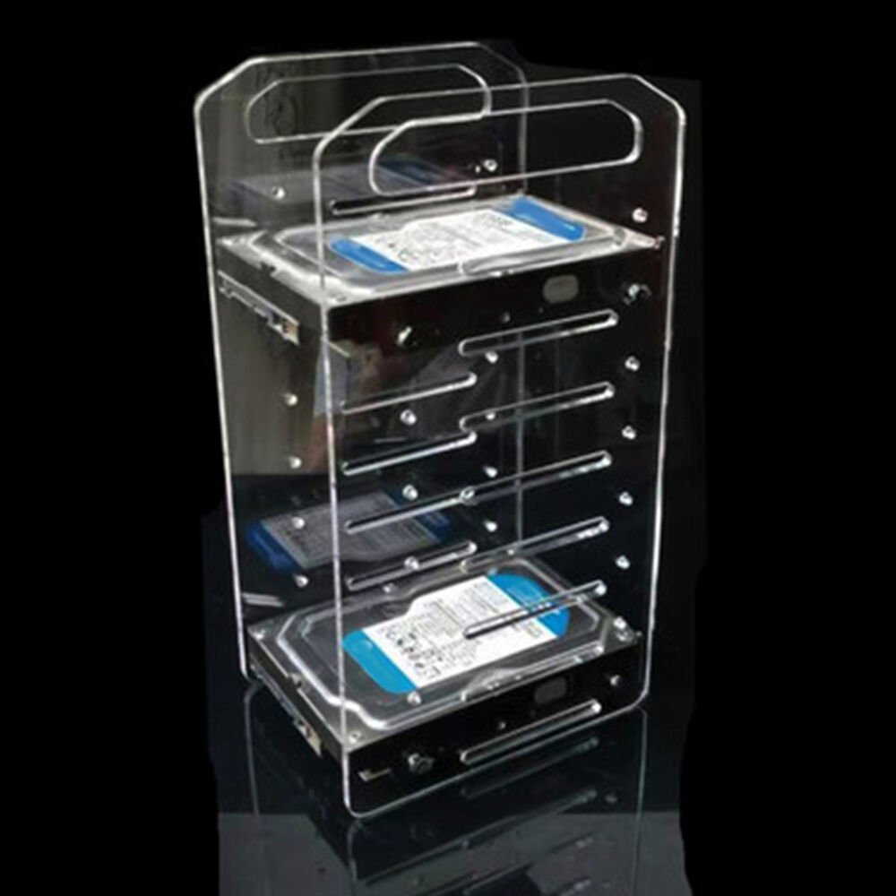 Acrylic Multi-Layer Hard Disk Rack with Heat Dissipation
