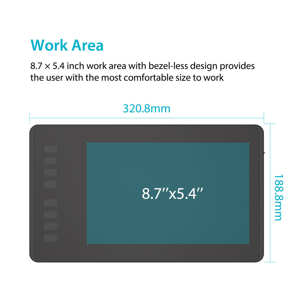 Huion H950P Graphics Drawing Tablet - Certified Refurbished with OTG Support