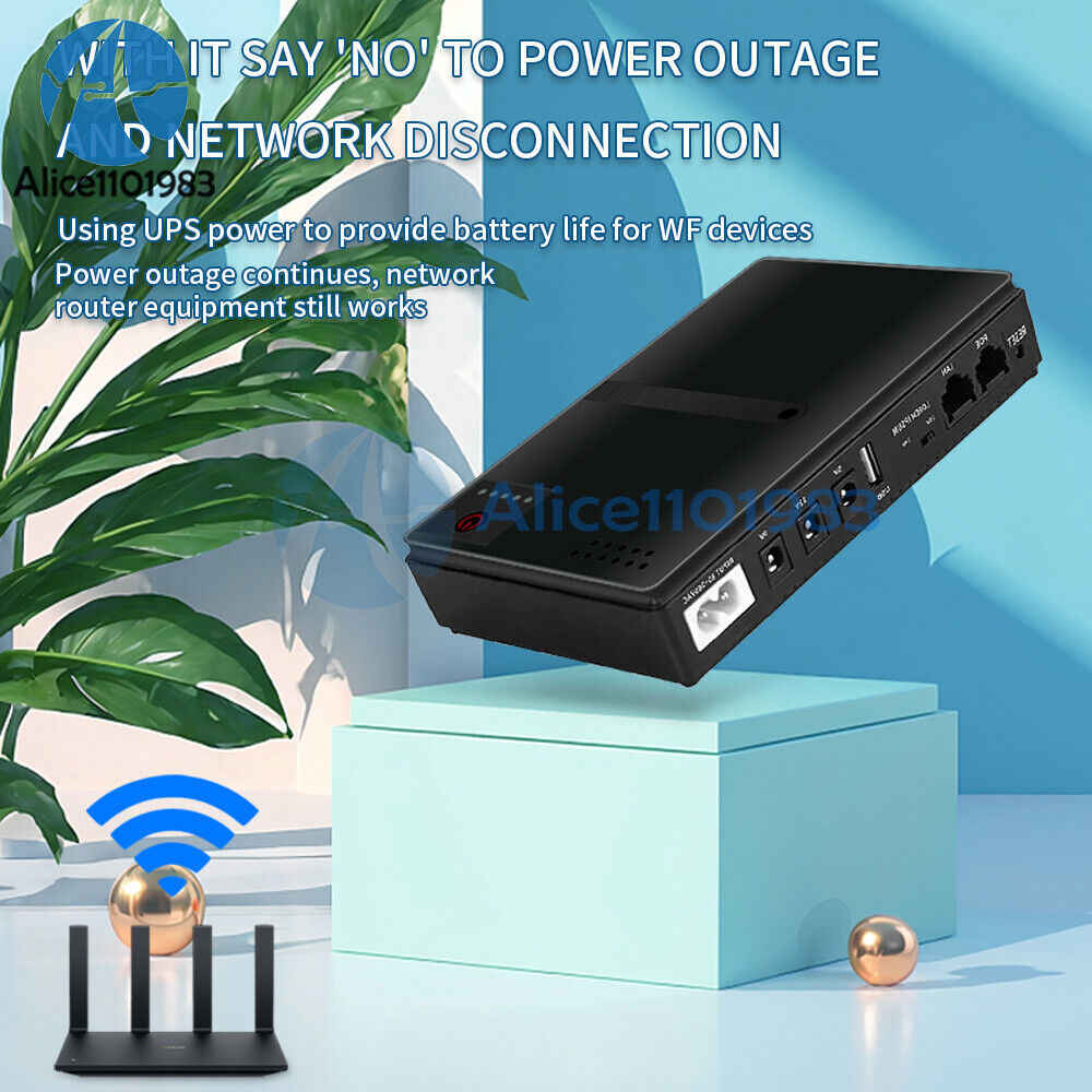 10400mAh UPS Battery Backup for Routers and Modems