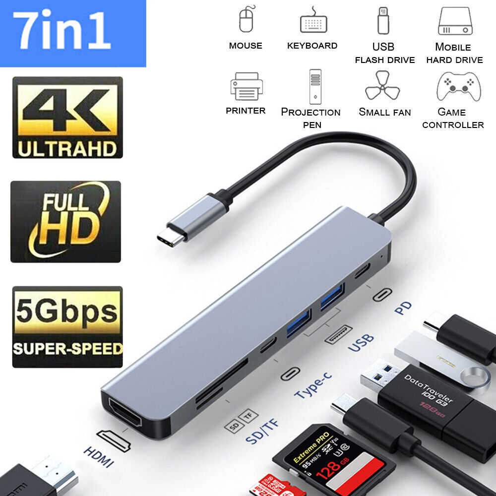 USB-C Hub with Ethernet Port for MacBook Pro/Air and iPad Pro