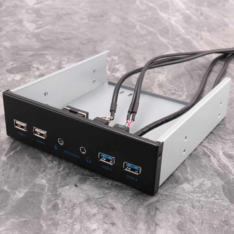 5.25 Inch USB 3.0 Internal Front Panel Hub for Desktop PC Cases
