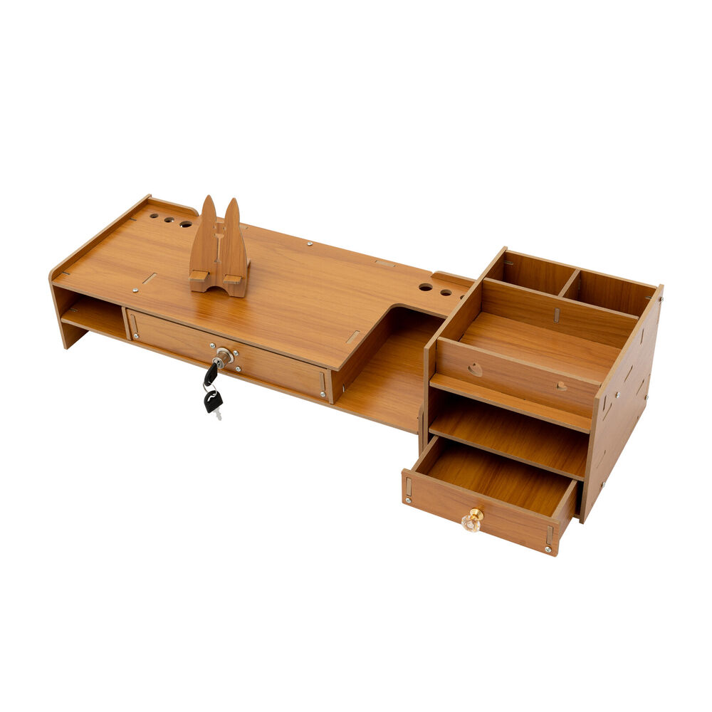 Ergonomic Rectangle Monitor Stand with Riser for Enhanced Workspace
