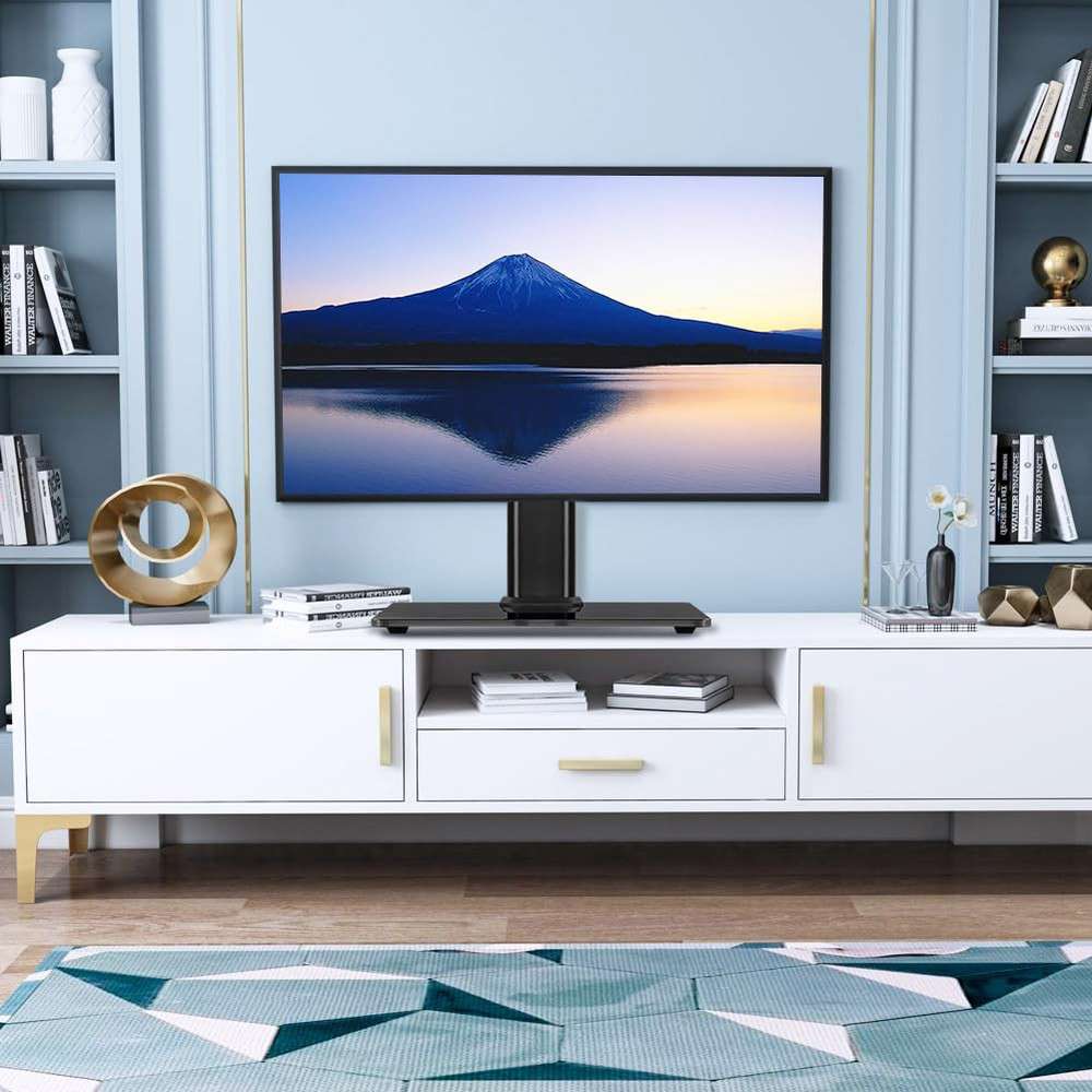 Ergonomic Single Monitor Stand with Free Standing Desk Mount, 13"-32"