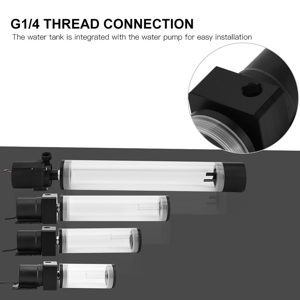 Premium Acrylic DIY Water Cooling Reservoir with 19W Pump
