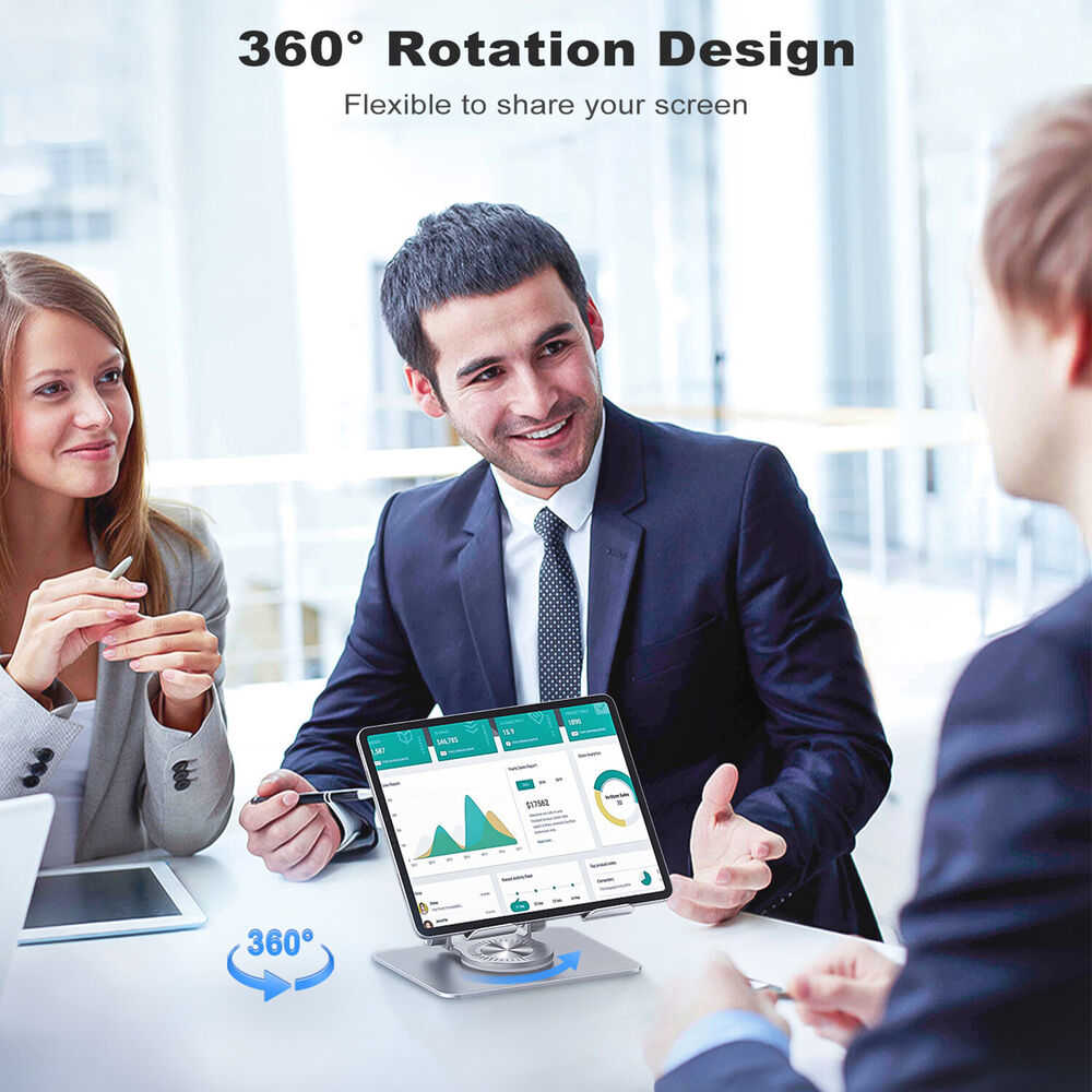 360° Swivel Tablet Stand Holder - Adjustable and Versatile for iPhones and iPads