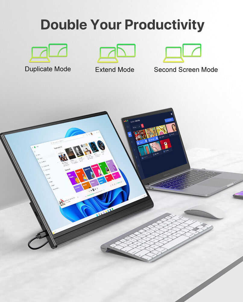 UPERFECT 15.6" Full HD Portable Gaming Monitor with FreeSync