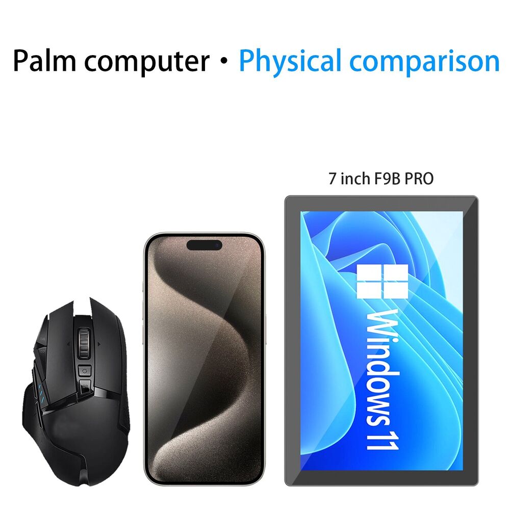 7 Inch Touch Screen Mini PC with Intel N100, 16GB RAM, 512GB SSD