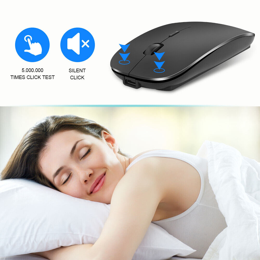 Rechargeable Universal Wireless Mouse for Multiple Devices