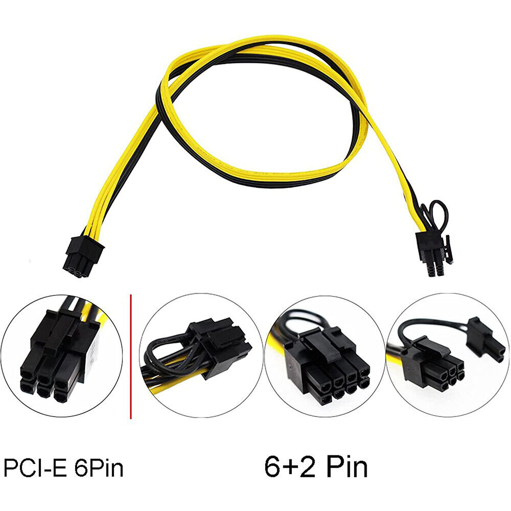 High-Performance 1600W Mining Power Breakout Board with 12 Ports and PCIE Cables