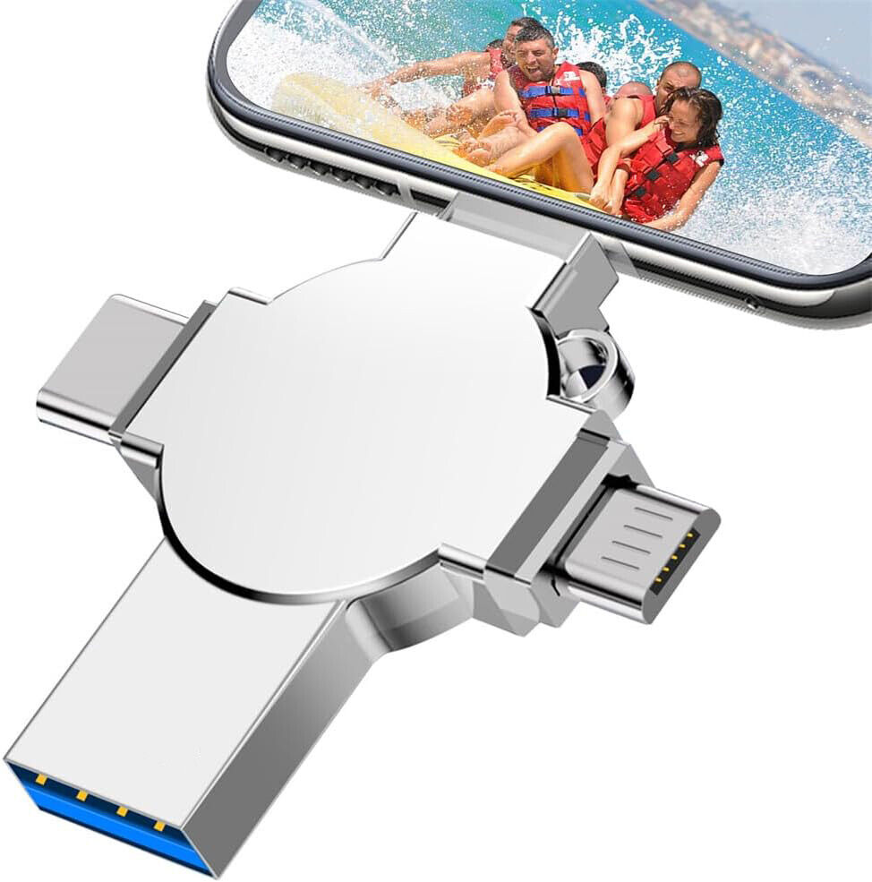 4in1 USB 3.0 Flash Drive with OTG Type-C for iPhone & Samsung