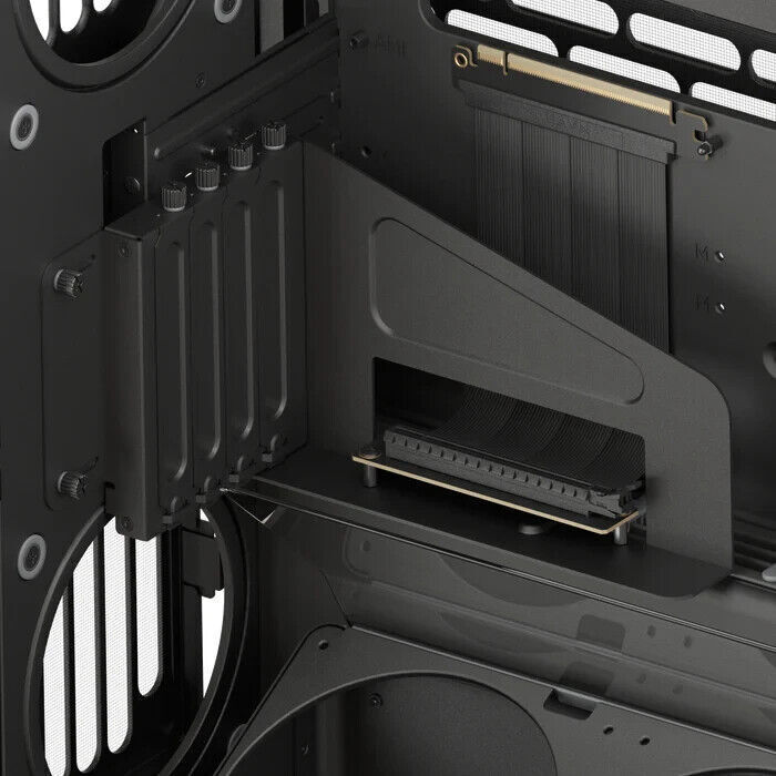HAVN HS420-08 VGPU Vertical GPU Airflow Mid Tower PC Case - Black