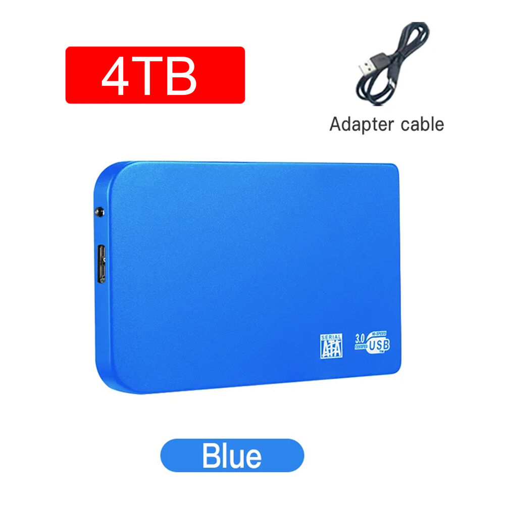 1/2/4TB High-Speed USB 3.0 External Hard Drive - Plug and Play Storage Solution