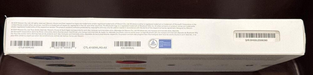 Wacom Intuos Wireless Graphics Tablet 3 with Bonus Software