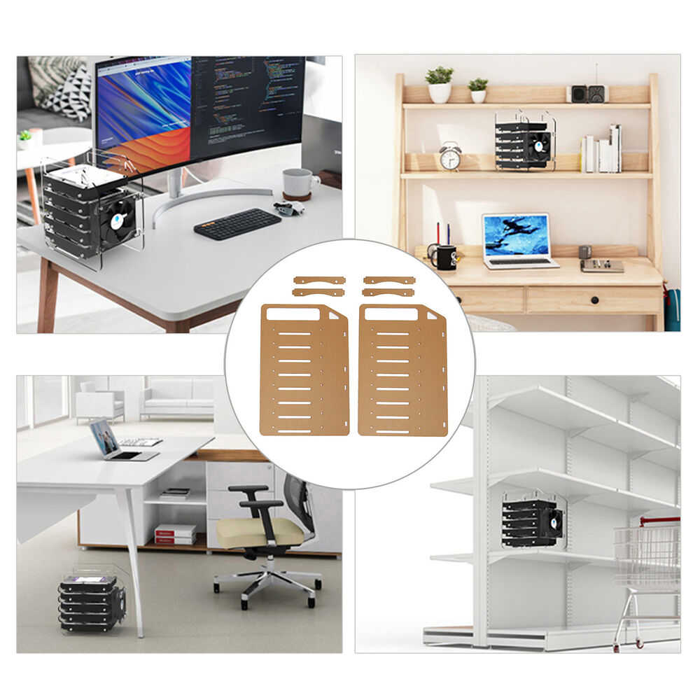 Acrylic Multi-Layer Hard Disk Rack with Heat Dissipation