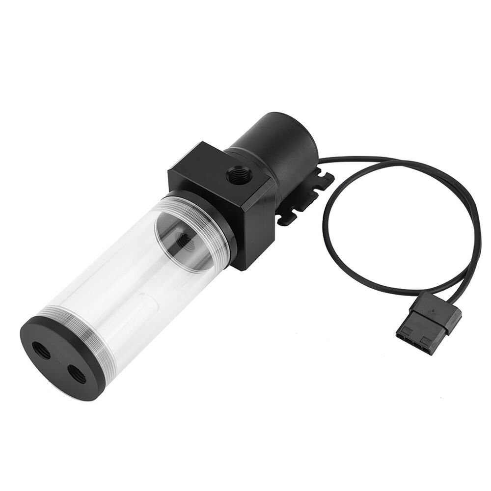 Premium Acrylic DIY Water Cooling Cylinder Reservoir with 19W Pump