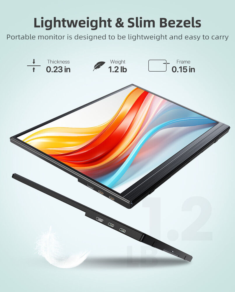 UPERFECT 15.6" Full HD Portable Gaming Monitor with FreeSync