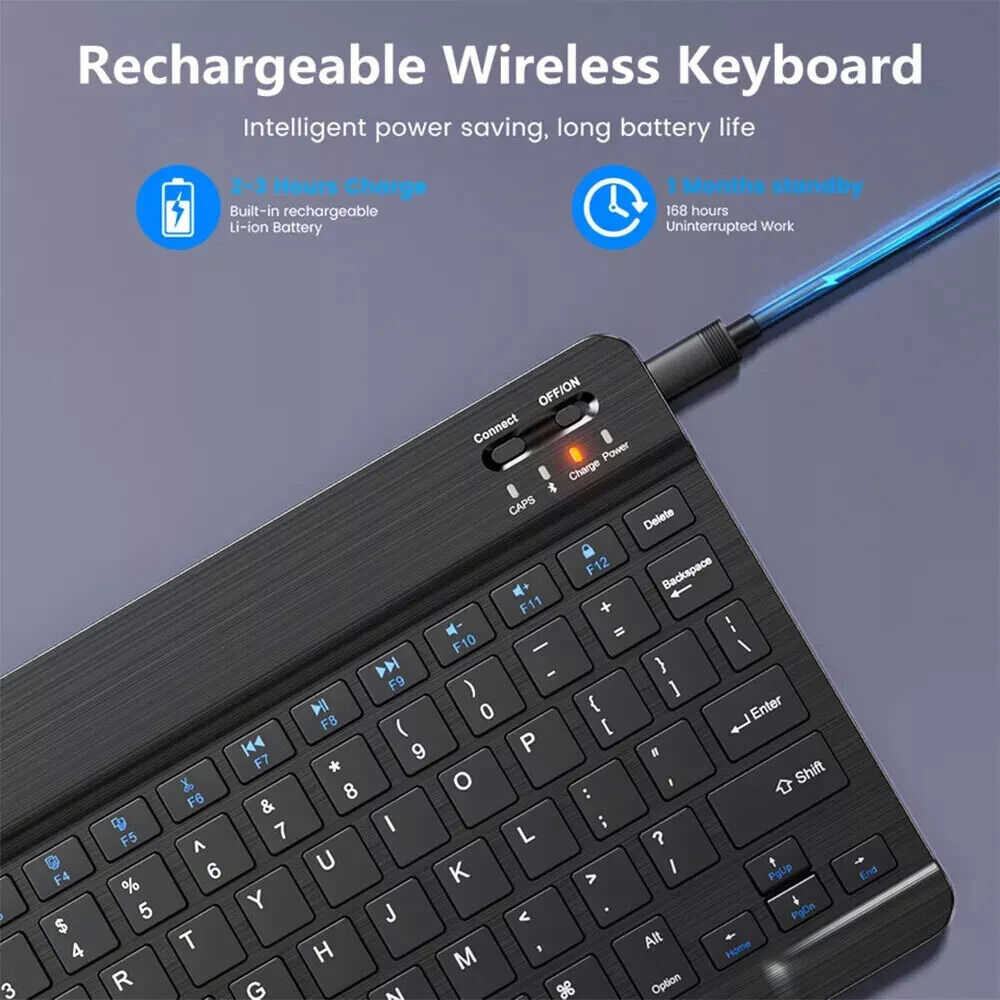 Bluetooth Wireless Keyboard Mouse Combo for Tablets