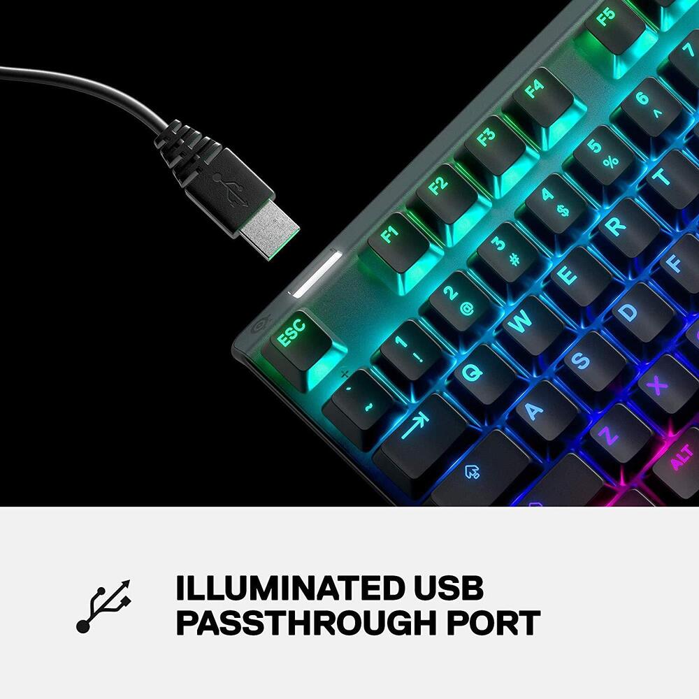 Renewed SteelSeries Apex Pro Gaming Keyboard with Smart Display