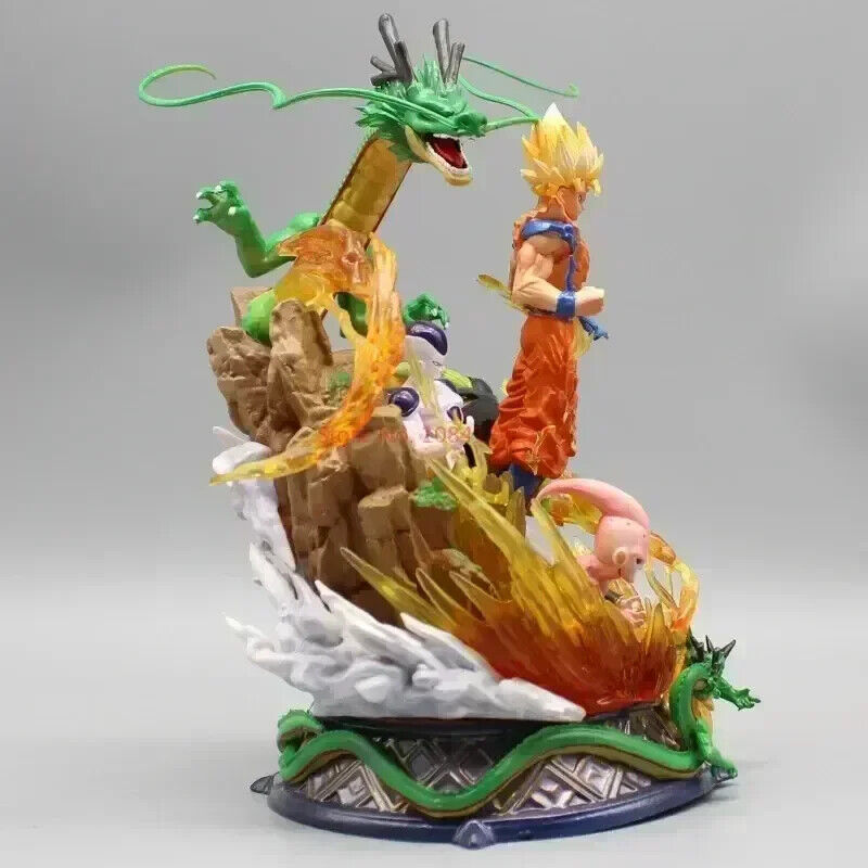 Dragon Ball Z Action Figures Collection: Son Goku, Frieza, and Shenron