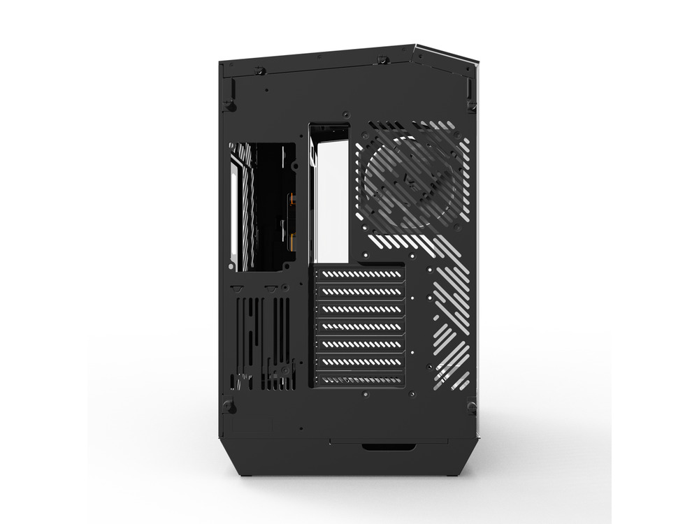 darkFlash DY470 Black Steel ATX Mid-Tower Gaming Case with Tempered Glass