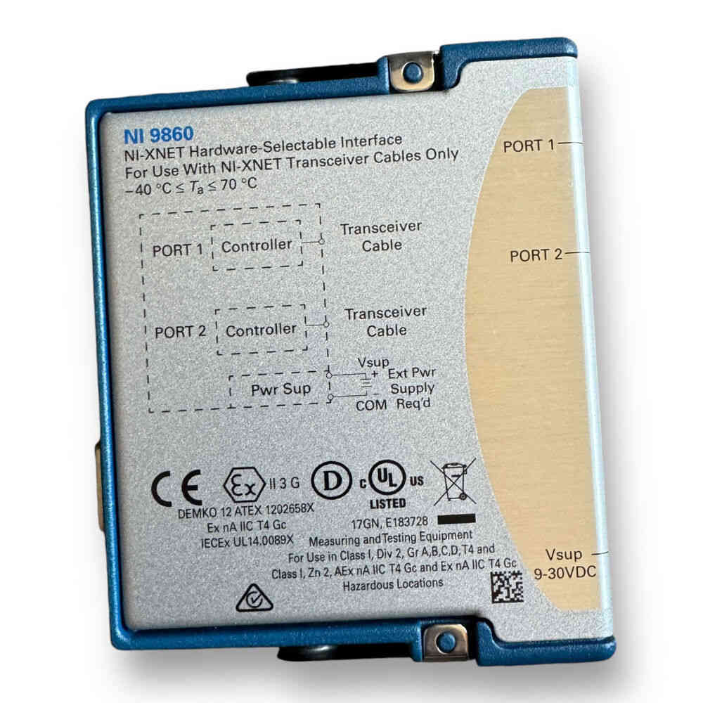National Instruments NI 9860 2-Ch Vehicle Multiprotocol Interface Module