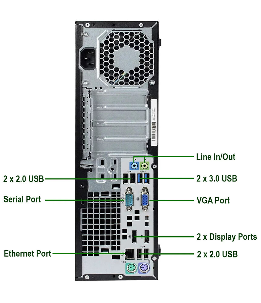 Windows 11 HP Desktop PC with i5 Processor, 16GB RAM, 1TB SSD