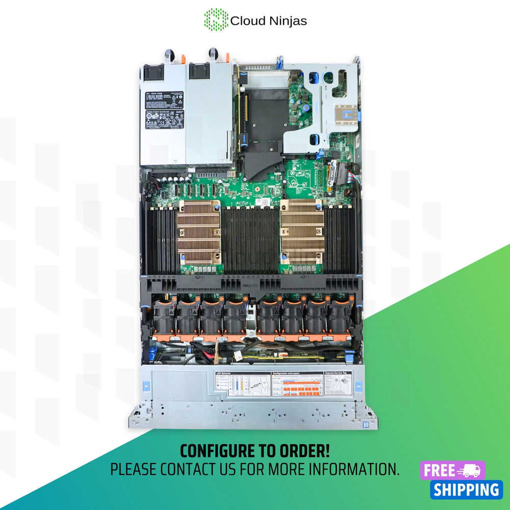 Dell PowerEdge R640 8 Bay Server with 2x Silver 4112 DDR4 2133 MT/s SSD