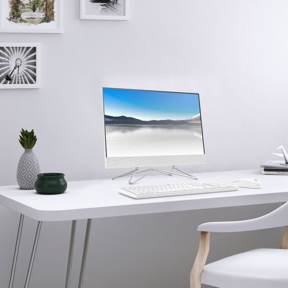 HP 24-Inch All-in-One Desktop PC with 11th Gen Intel i3, 4GB RAM, 256GB SSD, Windows 11
