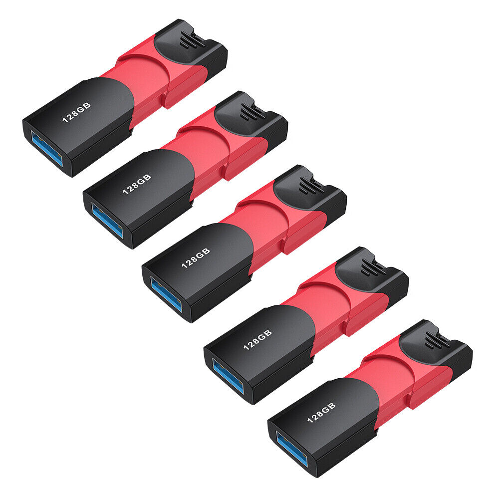 High-Speed USB 3.0 Retractable Flash Drive - 32GB, 64GB, 128GB Options