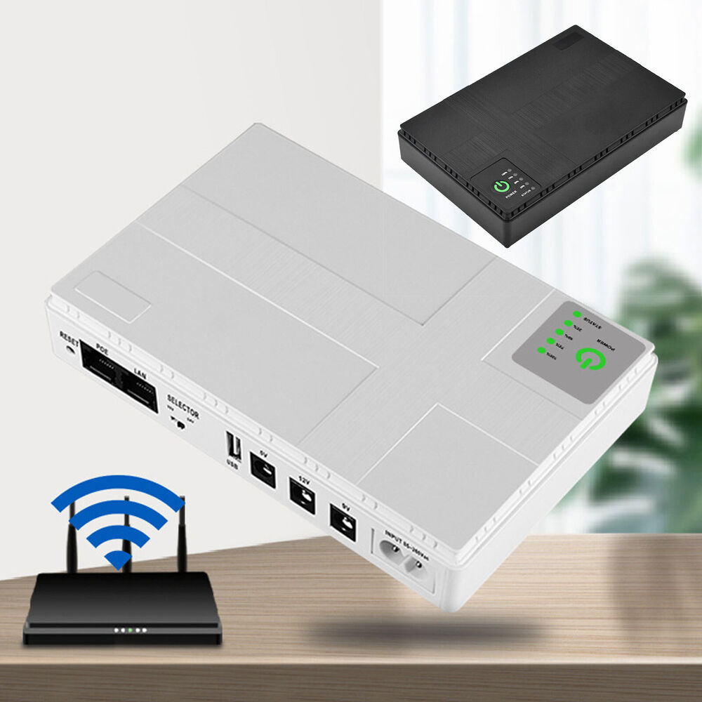 10400mAh Mini UPS Battery Backup for Security Cameras and WiFi Devices