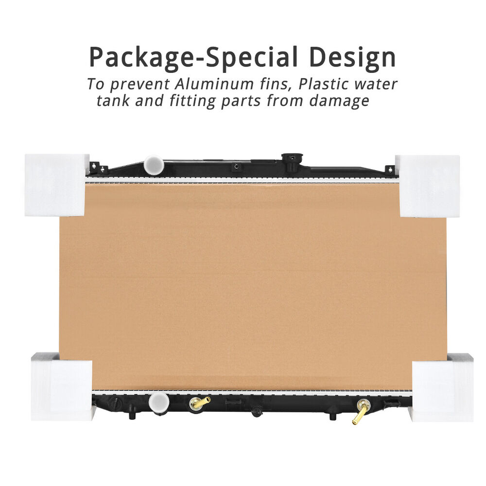 Aluminum Radiator for 2003-2007 Honda Accord 2.4L L4 (Denso Design)